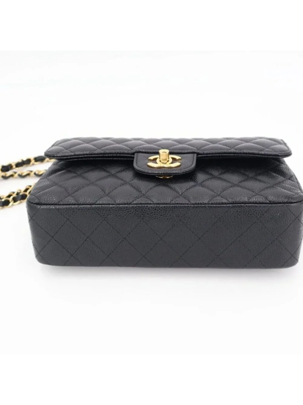 Chanel Quilted Caviar Leather Shoulder Bag